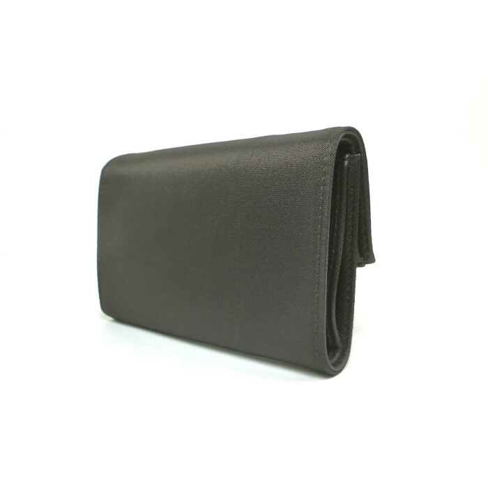 ○Prada Tessuto Nylon Triangle Tri-Fold Wallet 1M0841 Moro | eBay