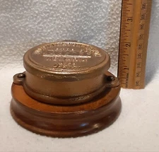 VINTAGE WORTHINGTON-GAMON METER CO PAPER WEIGHT TRINKET BOX NEWARK N.J.