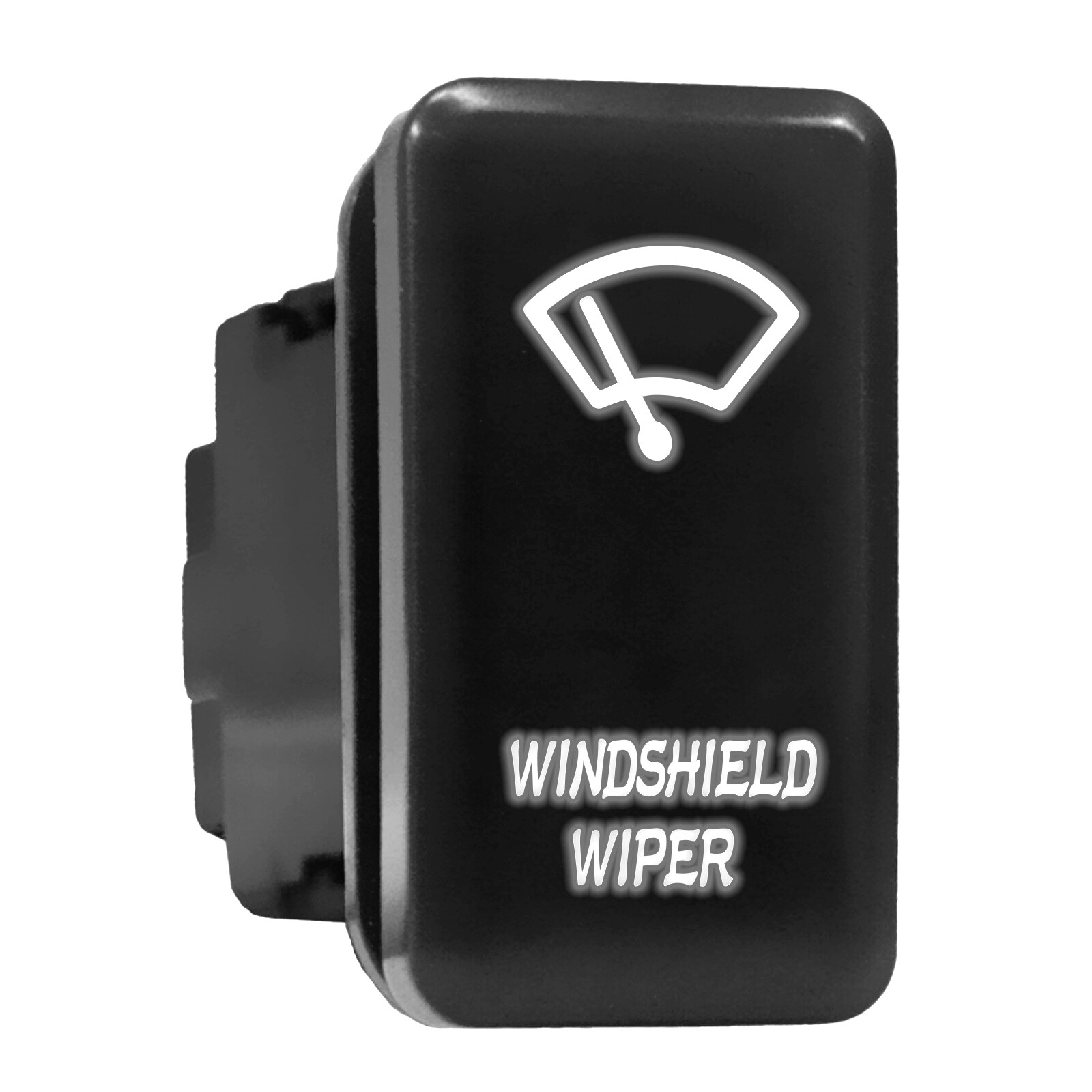 White LED Backlit Tall Push Button Windshield Wiper 1.54x0.83 for Toyota