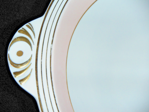 Vintage PORCELAINES PALLAS Art Deco Pink & Gold China from Limoges, France - Picture 64 of 102