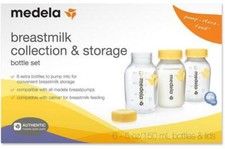 Medela Breastmilk Collection  Storage Bottle Set 6 extra bottles