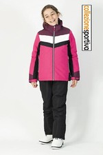 TUTA DA NEVE COMPLETO SCI BAMBINA/BAMBINO ASTROLABIO AST- JF8C QGE nero/fucsia