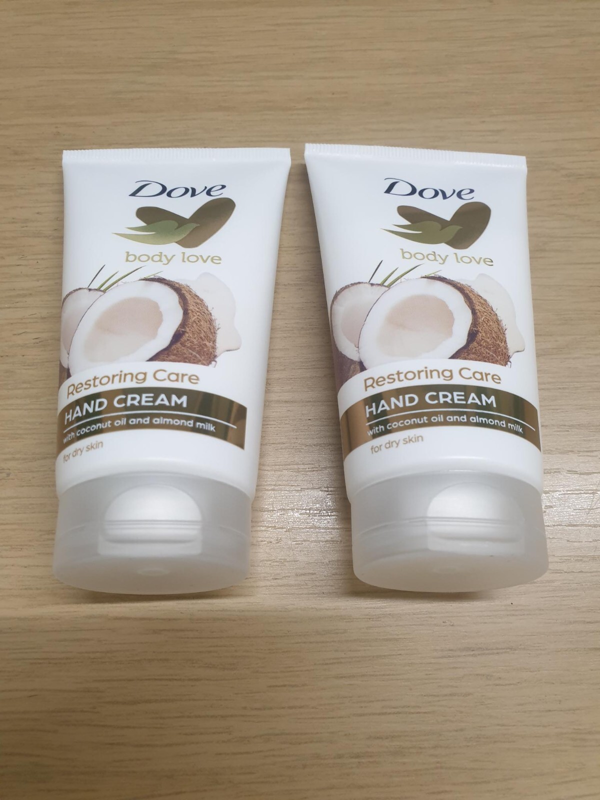 DOVE BODY LOVE RESTORING CARE HAND CREAM WITH COCONUT & ALMOND 75ML X2 JUST£9.39