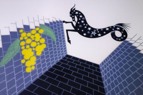 Rare Original Art Deco Serigraph by Erte (Romain De Tirtoff) "Capricorn" 1982 - Picture 9 of 10