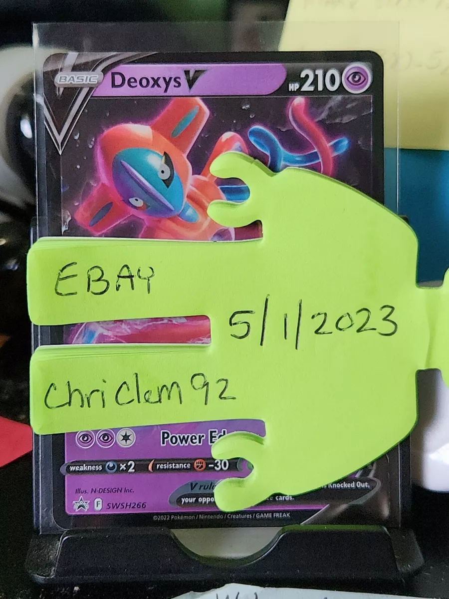 Deoxys V SWSH266 Promo Ultra Rare Pokemon TCG NM