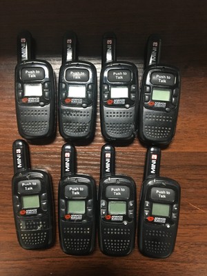 Set of 8 AWR Advanced Wireless Communications Mini 3 AWR391V3 two way Radios