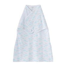 Carter's Simply Secure Swaddle Blanket Aqua  White Dream Baby Boy or Girl Small