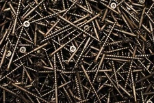 (350) Square Drive Flat Head 9 x 2-1/2 Particle Board Wood Screws Plain #9