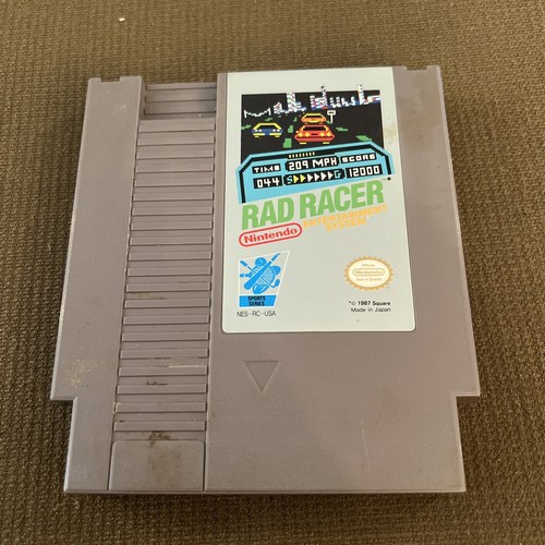 NES - Rad Racer (5 Screw Version) - Tested Authentic Nintendo Racing Video Game - Picture 1 of 4