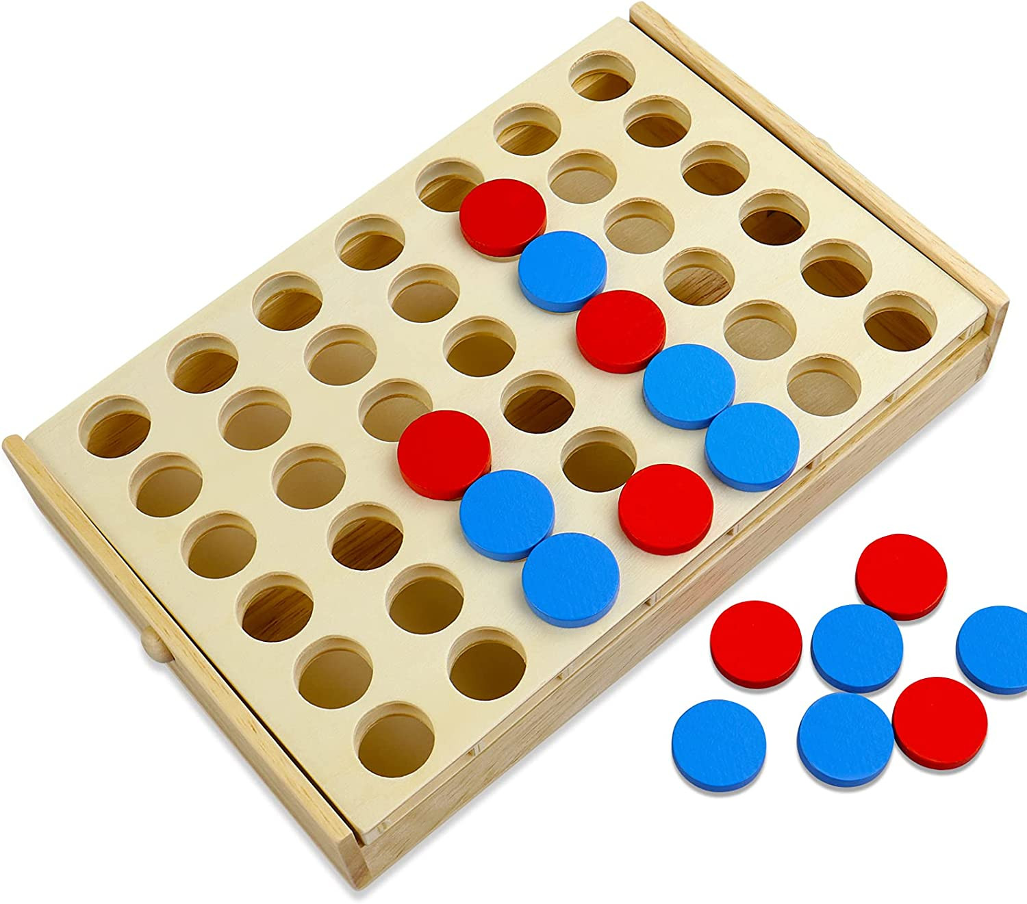 Wood Connect Board Game for Kids and Adults TRAVEL SIZE