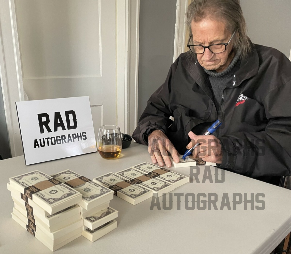 George Jung Signed Movie Prop $10K Brick Of Money Blow Drug Smuggler Boston  RAD | eBay