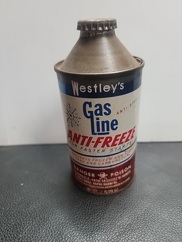 Vintage Westley’s Gas Line Cone Top Can / Skull & Cross Bones /0324 - Picture 12 of 12