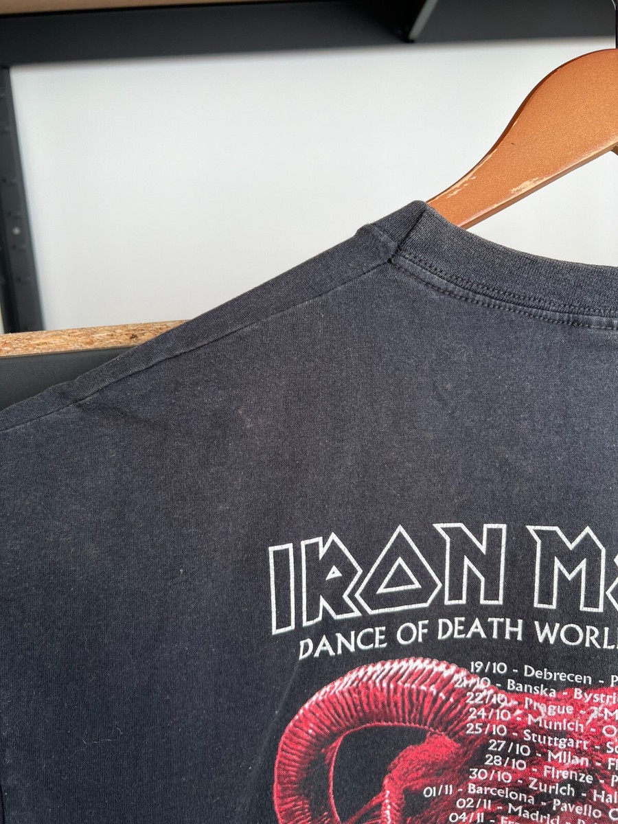 Vintage 2003 Iron Maiden Dance of Death Black T-shirt Sz XL | eBay