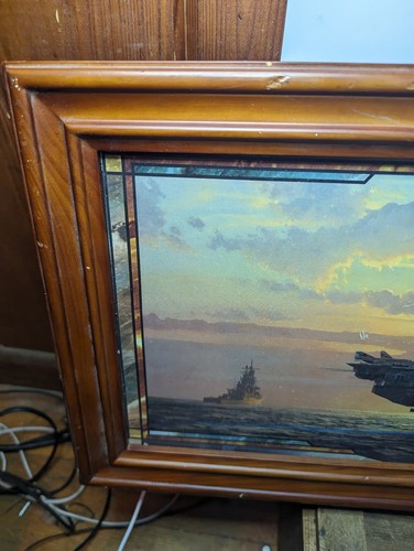Colgante de pared Bradford Exchange Marina de los Estados Unidos William Phillips Dawn of Freedom #A0018 - Imagen 4 de 7