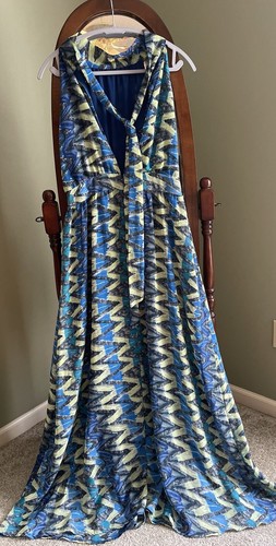Papillon Halter Maxi Dress, Size XL - Picture 2 of 12