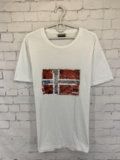 NAPAPIJRI GEOGRAFICA CASUAL UOMO T-SHIRT MAGLIETTA MAGLIA TRIKOT ORIGINALE TAGLIA L