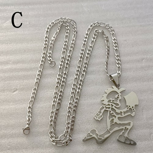 Insane Clown Posse TWIZTID hatchetman skeleton charm JUGGALO ICP 30" necklace - Picture 9 of 15