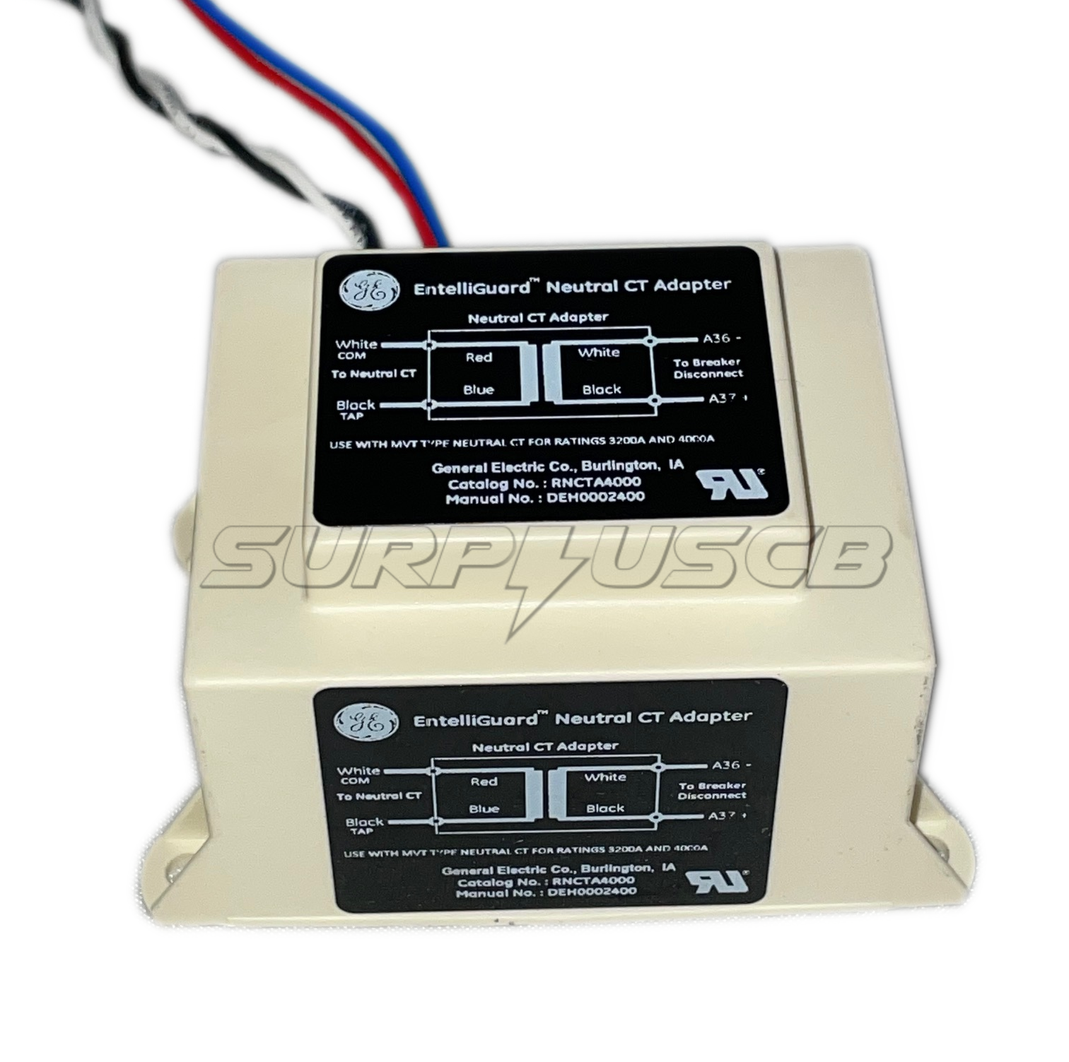 GE RNCTA4000 EntelliGuard™ Neutral CT Adapter, MVT Type, 3200A-4000A ...