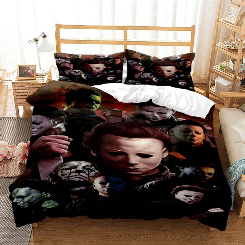 Michael Myers Quilt Duvet Cover Horror Movie Killer Pillowcases Bedding