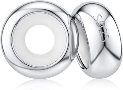 Authentic 2Pc Clip Lock Spacer Stopper Charm Bead Suits Bracelet-USA Fits Pandor