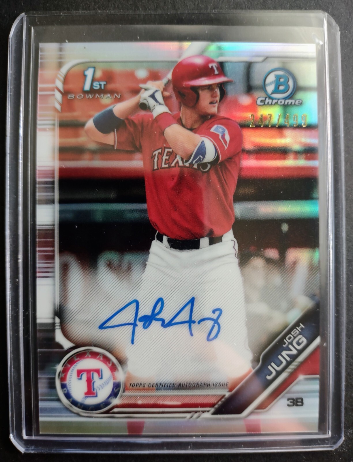 2019 Bowman Draft Chrome JOSH JUNG 1st Refractor Auto /499