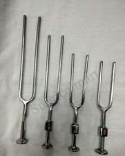 Tuning Fork Set of 4 Pcs. 128 Hz, 256 Hz, 512 Hz 1024 Hz