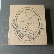 Susan Cockburn 2002 Make An Impression- Wood Rubber Stamp Hyacinth Flower