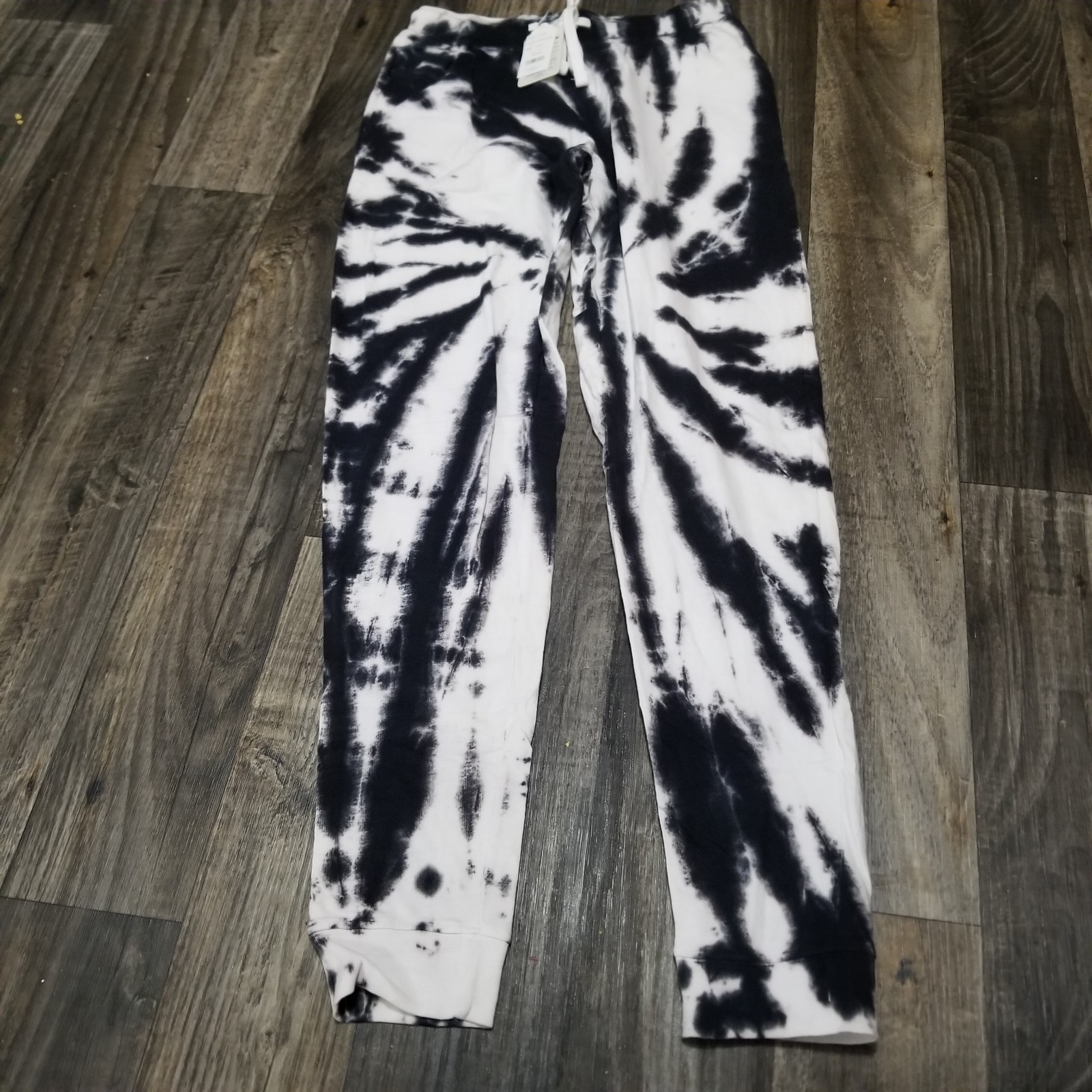 Pantalones deportivos para mujer talla mediana Tie-Dye Dreamsicle negros araña Louge divertidos elásticos