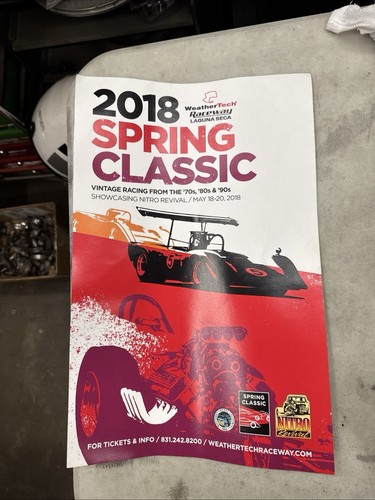 ORIGINAL FACTORY RACE POSTER "LAGUNA SECA 2018 Spring Classic. - Picture 2 of 6