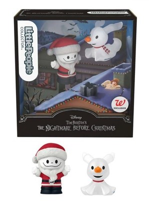 Fisher Price Little People Nightmare Before Christmas Santa Jack & Zero NEW