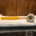 Turkish meerschaum pipe grape and leaf yellow handle never used 6 inch — photo 3