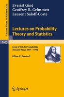 Lectures On Probability Theory And Statistics Evarist Giné