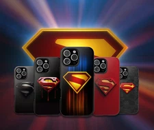 Superman Tough Phone Case Protective Superhero Design - All iPhone/Samsungs