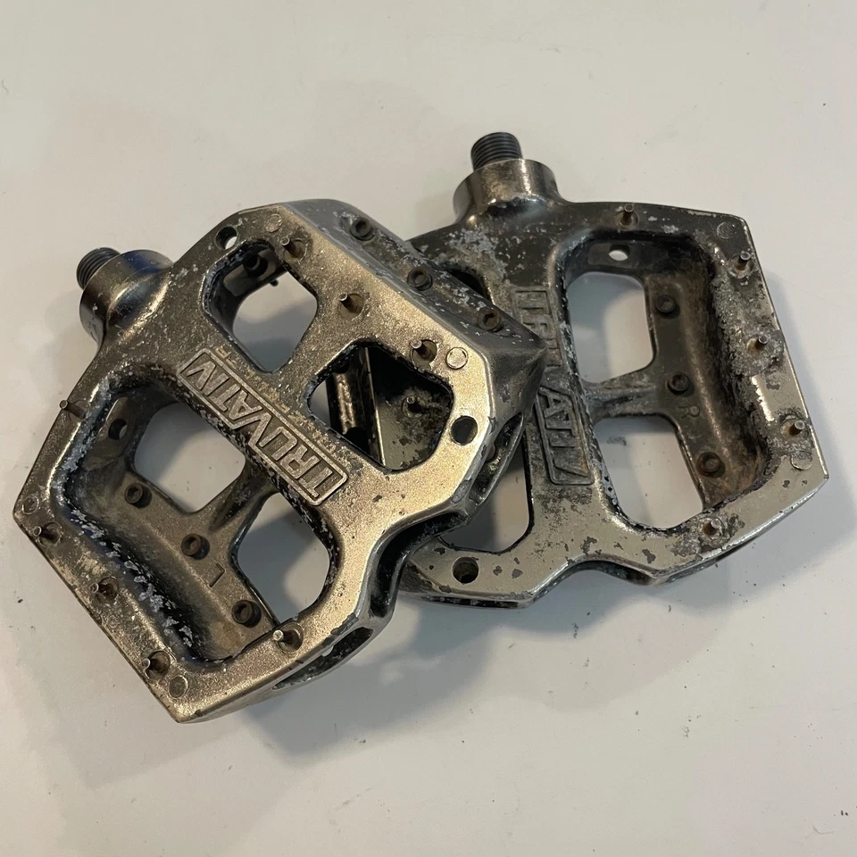 Truvativ Holzfeller 平台踏板 原铝 MTB DH Mountain Enduro 复古 — 第 2/3 张图片