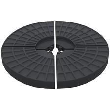 Outsunny 4PC Umbrella Base Sun Parasol Stand Holder Weight Sand Water Filled