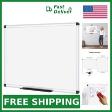 VIZ-PRO Magnetic Dry Erase Board, 36x24 Inches