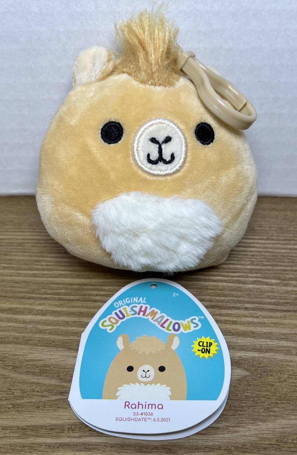 Squishmallows Rahima The Camel Clip On 3.5” Plush Soft Toy