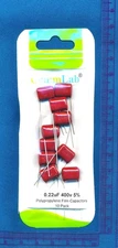 10pack 0.22uF 400V Metallized Polypropylene Film Capacitors 5% .22 uF 224J CBB21
