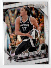 2025 Panini Prizm WNBA #49 Megan Gustafson White Seismic Prizm Portland Fire