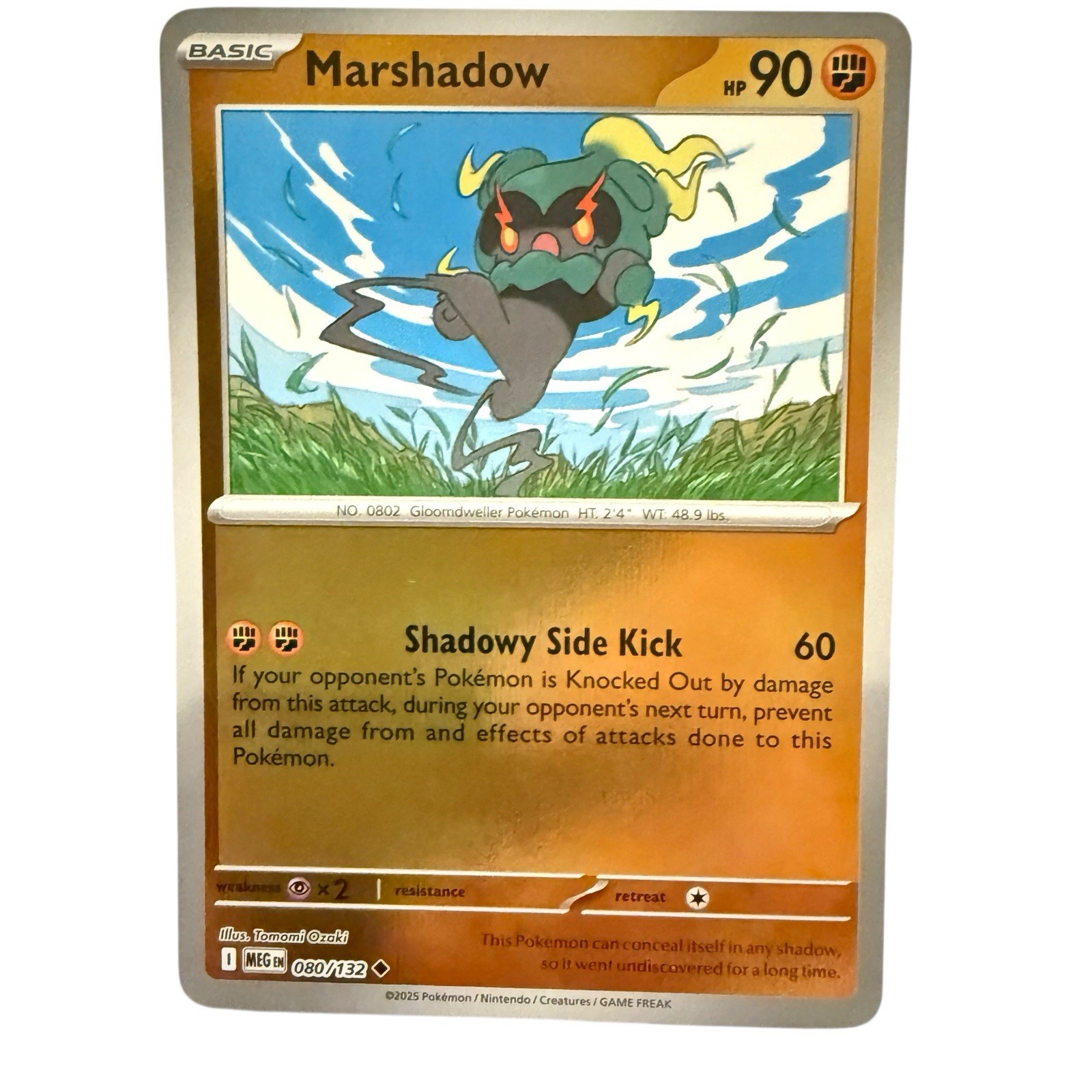 Marshadow 080/132 Me01: Mega Evolution Reverse Holo Near Mint