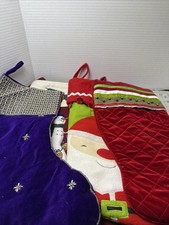 SALE EUC Vintage Lot Of 4 Christmas Stockings Mixed Lot 