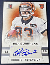 2013 Panini Momentum Rookie Initiation Rex Burkhead #77 Signatures 026/299