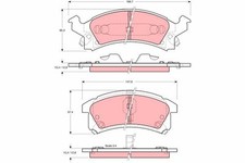 Plaquette de frein Chevrolet BERETTA