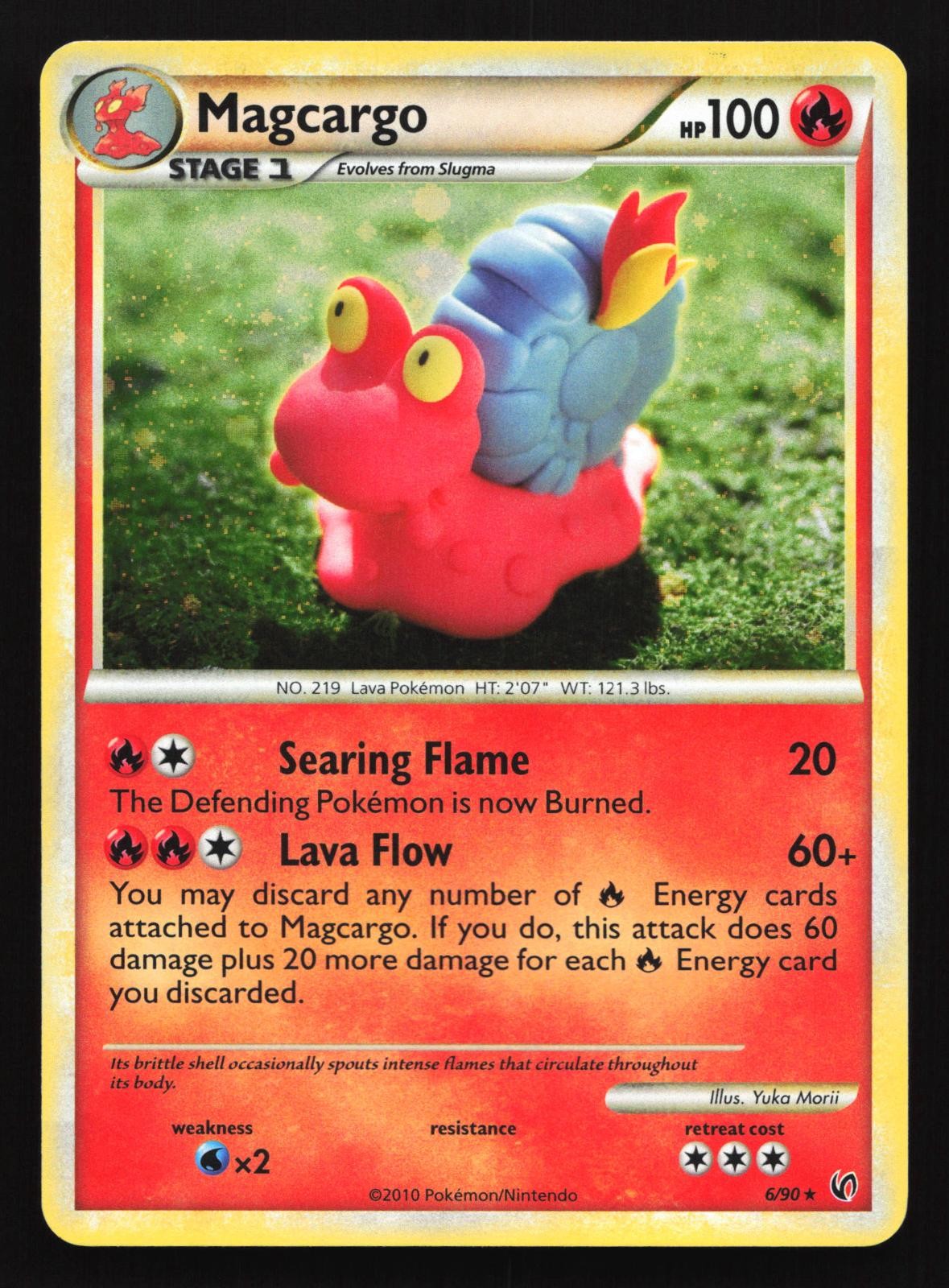 Magcargo 6/90 HGSS Undaunted Holo Rare Pokemon Card
