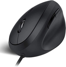 Wired Ergonomic Mouse, Optical Vertical Mouse with 3 Adjustable 800/1200/1600, 6
