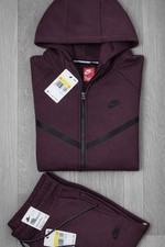 Nuovissima tuta da jogging Nike Tech Windrunner bordeaux scuro XL