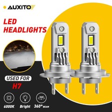 2x 4x H7 Headlight LED High Low Beam Bulbs 6000K Front Car Lamps 600% Brighter