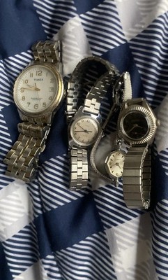 Vintage Timex and Orientex Watch Lot Untested for Parts Or Repair As-Is