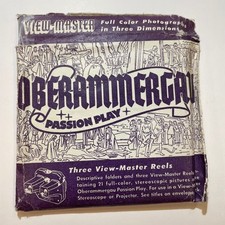 Viewmaster Reel x 3 Passion Play Oberammergau 1950 Set 1550 Pamphlets Sawyers US