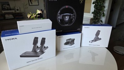 MOZA Sim Racing Bundle R9 V3 + Lamborghini Revuelto Wheel + SRP2 Pedale Pedale